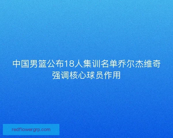 中国男篮公布18人集训名单乔尔杰维奇强调核心球员作用