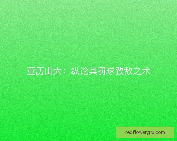 亚历山大：纵论其罚球致敌之术